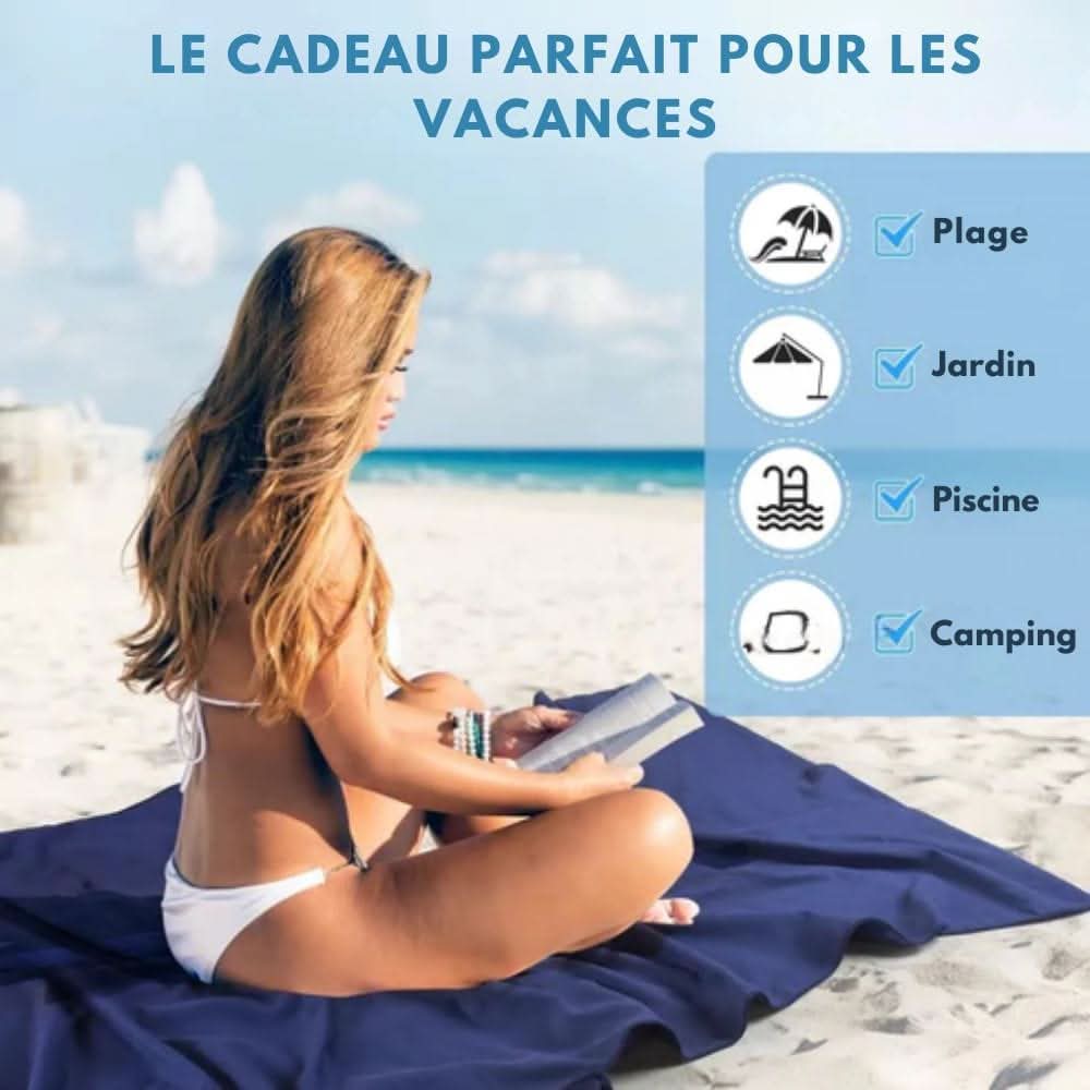 LoungeMate Deckchair Towel With Pockets And Non Slip Grip