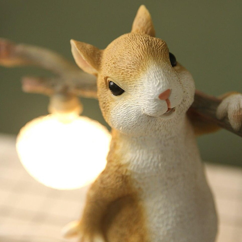 AcornGlow | Whimsical Squirrel Lamp