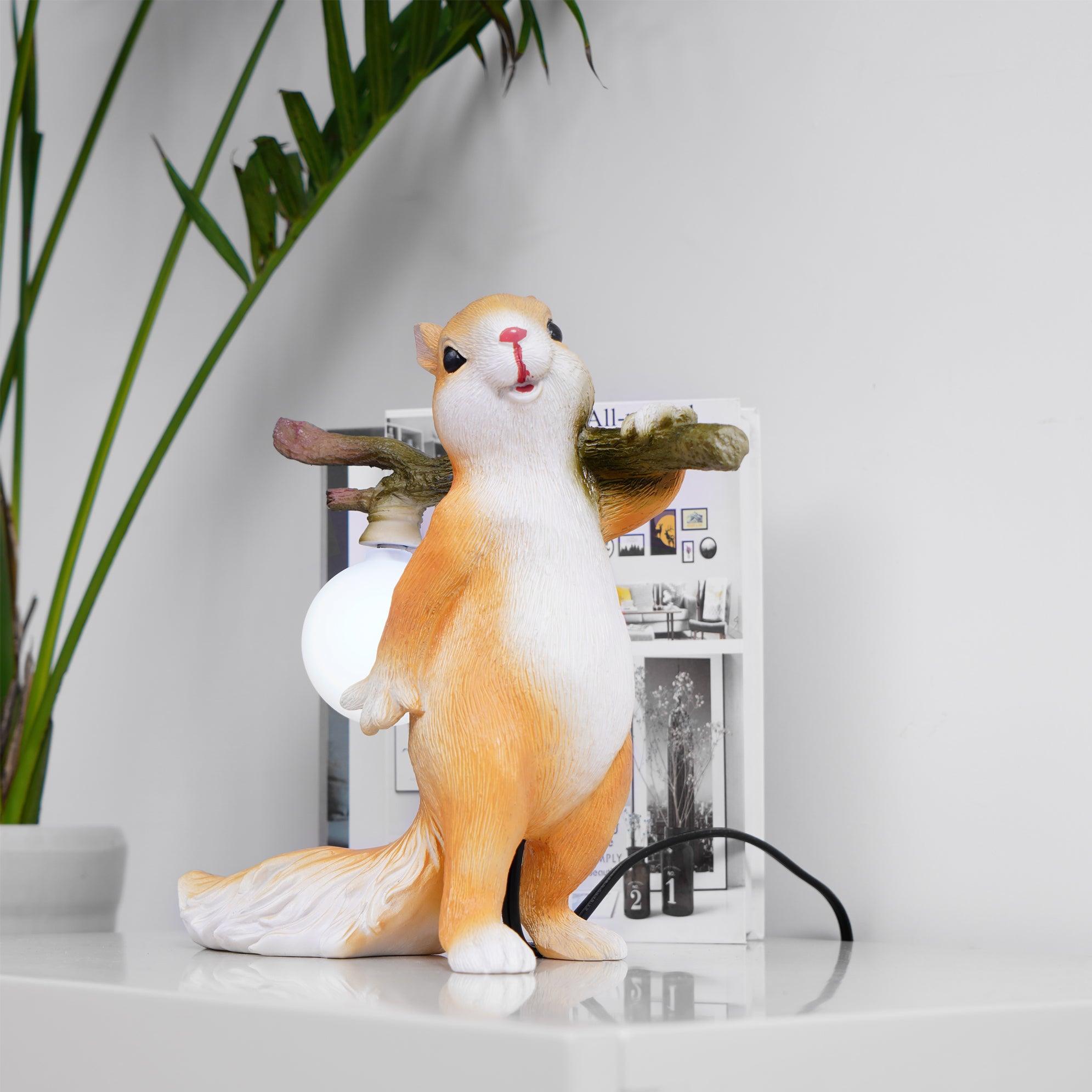 AcornGlow | Whimsical Squirrel Lamp