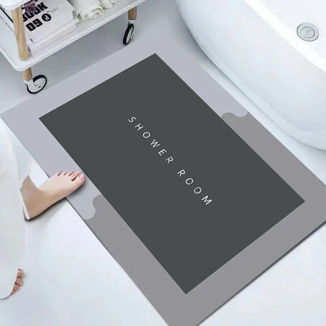 Tapis de bain CleanGlow à haute absorption pour salle de bain
