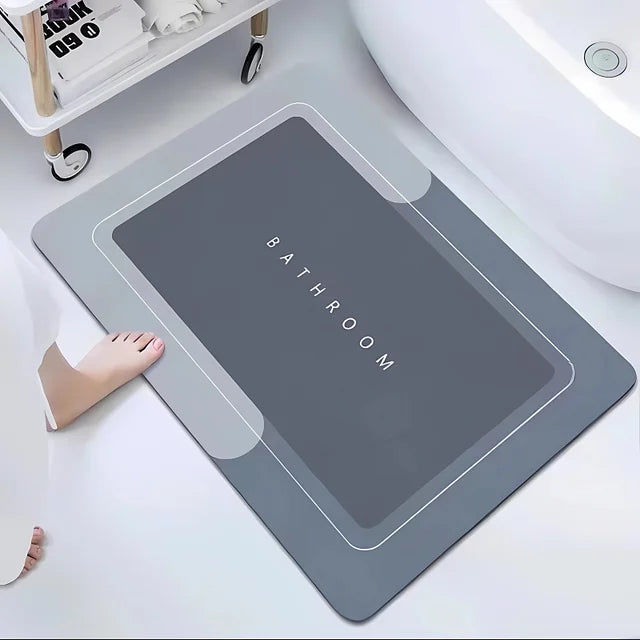 Tapis de bain CleanGlow à haute absorption pour salle de bain