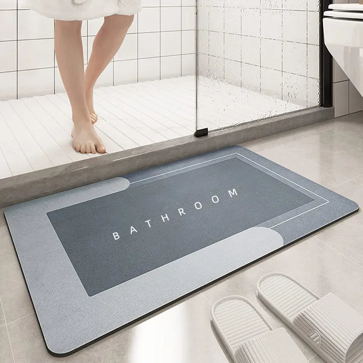 Tapis de bain CleanGlow à haute absorption pour salle de bain