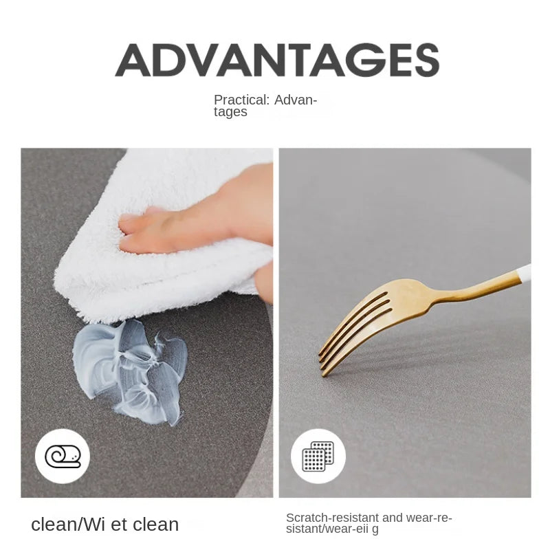 Tapis de bain CleanGlow à haute absorption pour salle de bain