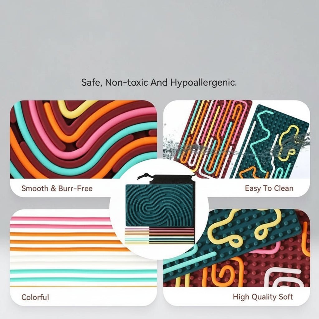 NovaSense Silikonová učební deska pro hmatovou stimulaci a rozvoj dovedností