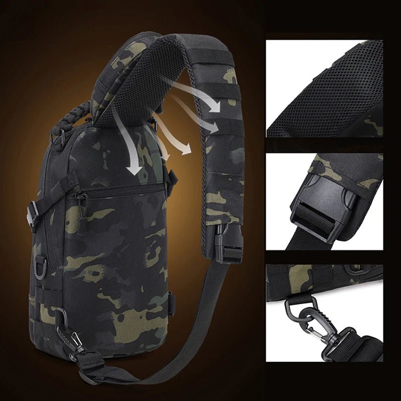 TrailSling MOLLE Shoulder Backpack for Hiking and Camping