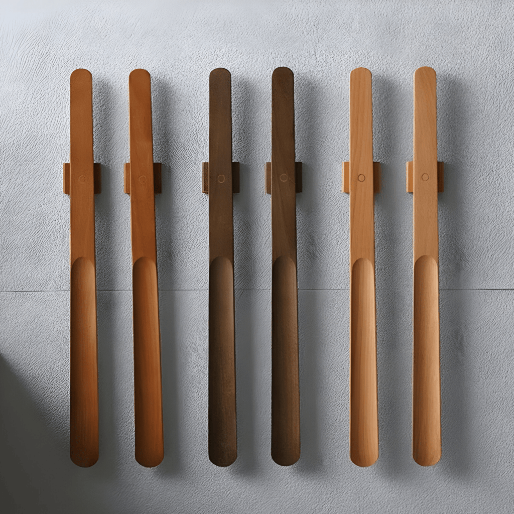 StrideAid Extra Long Magnetic Wood Shoe Horn For Easy On