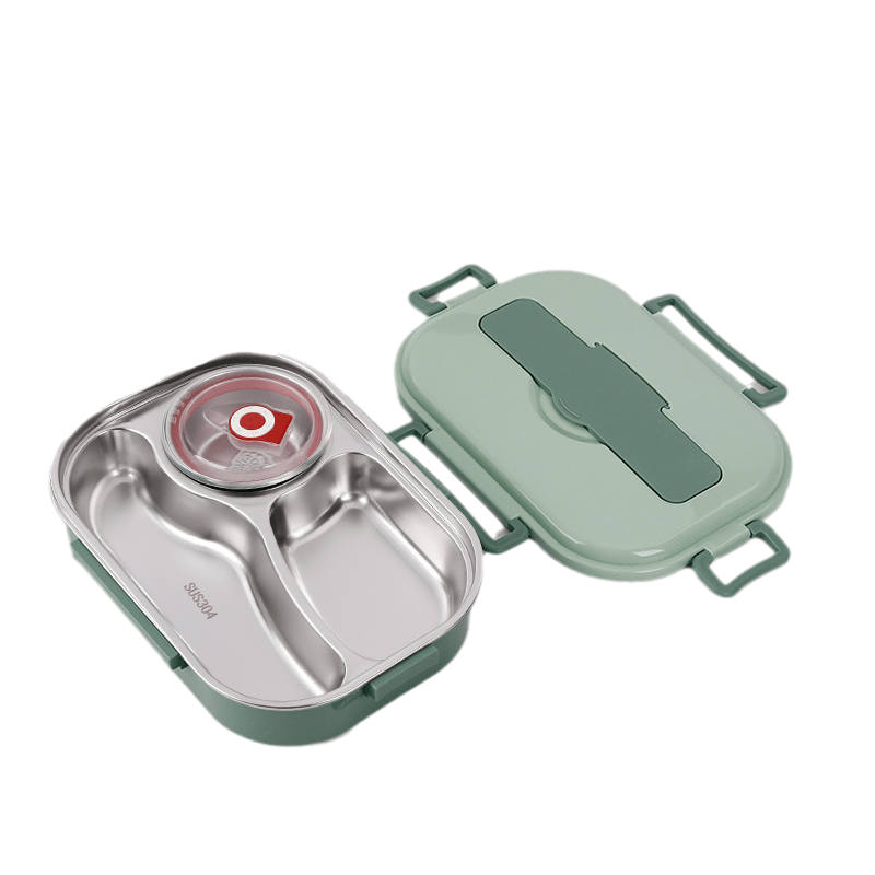 Lunchbox Aurora in Acciaio Inossidabile Con Scomparti Per Pasti Freschi e Gustosi