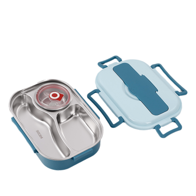 Lunchbox Aurora in Acciaio Inossidabile Con Scomparti Per Pasti Freschi e Gustosi