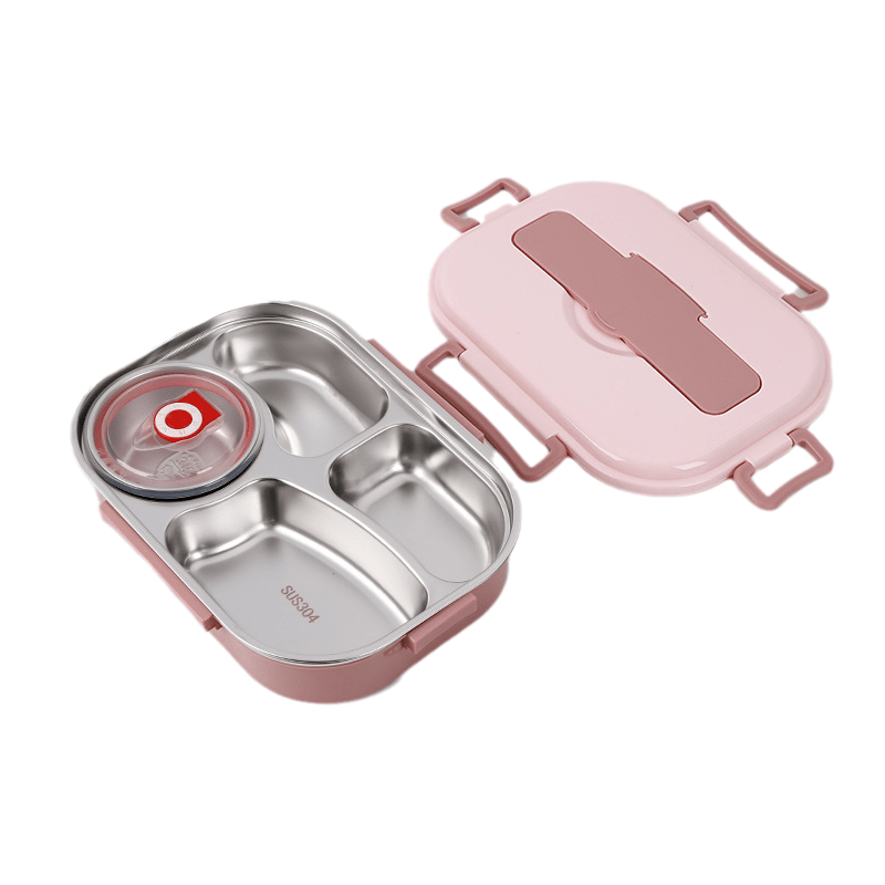 Lunchbox Aurora in Acciaio Inossidabile Con Scomparti Per Pasti Freschi e Gustosi