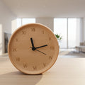 Nordwood Elegant Beech Wood Alarm Clock For A Stylish Home