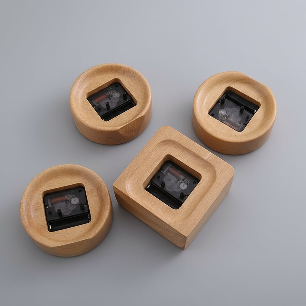 Nordwood Elegant Beech Wood Alarm Clock For A Stylish Home