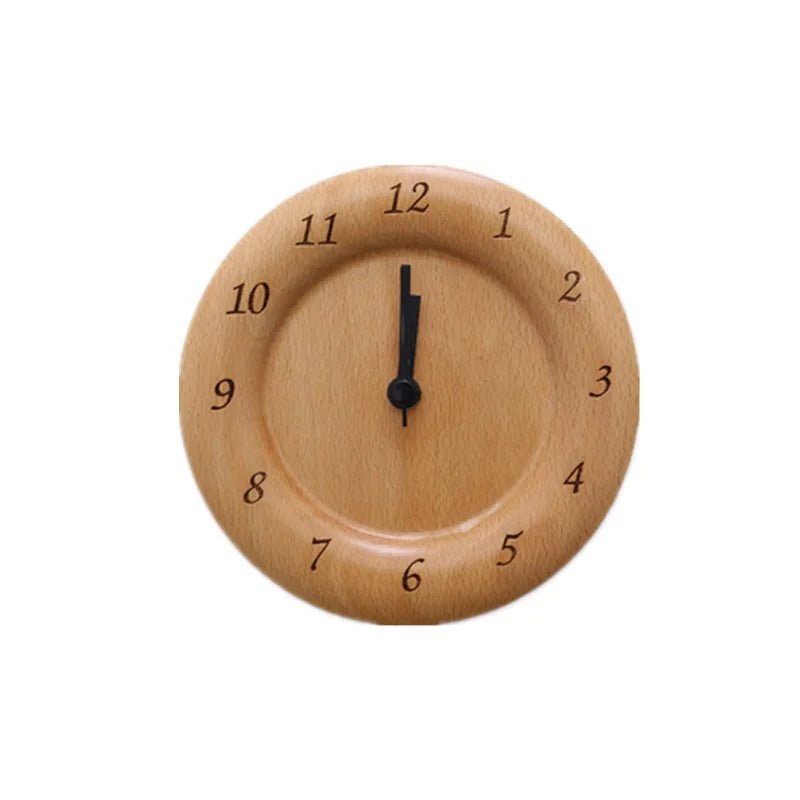 Nordwood Elegant Beech Wood Alarm Clock For A Stylish Home