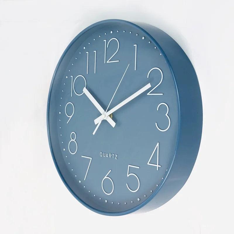TranquilTime 12-Inch Silent Non-Ticking Wall Clock For Modern Decor