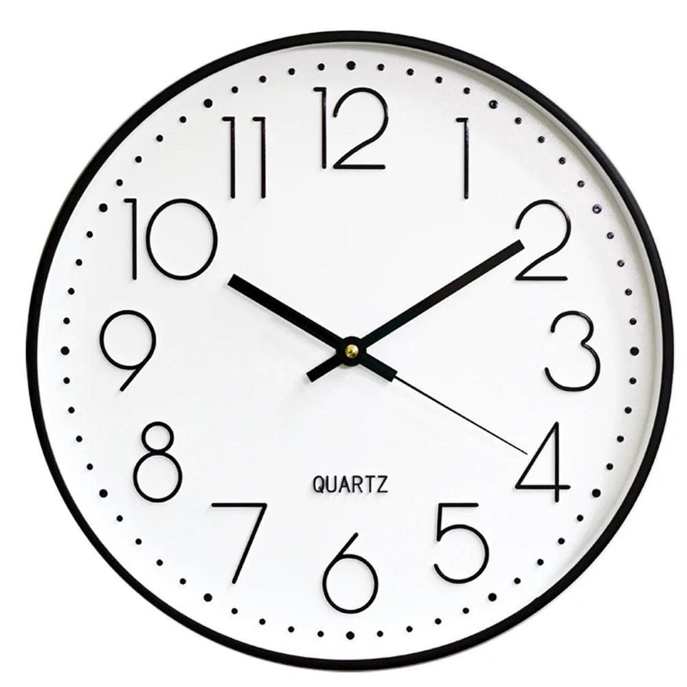 TranquilTime 12-Inch Silent Non-Ticking Wall Clock For Modern Decor