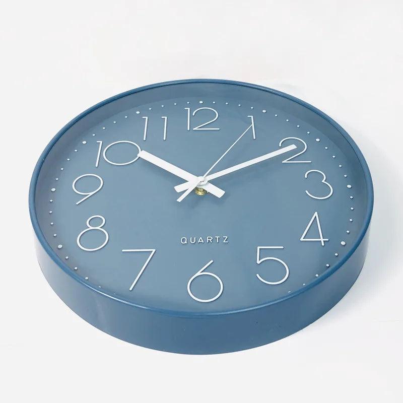 TranquilTime 12-Inch Silent Non-Ticking Wall Clock For Modern Decor