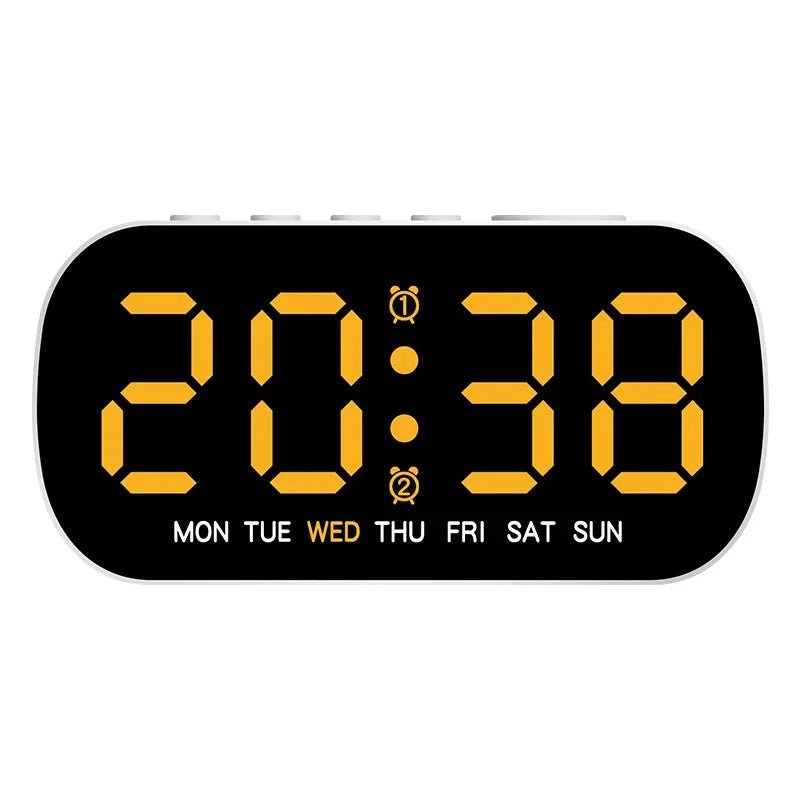 LumaTime Digitální LED budík s dvojím alarmem a zobrazením teploty