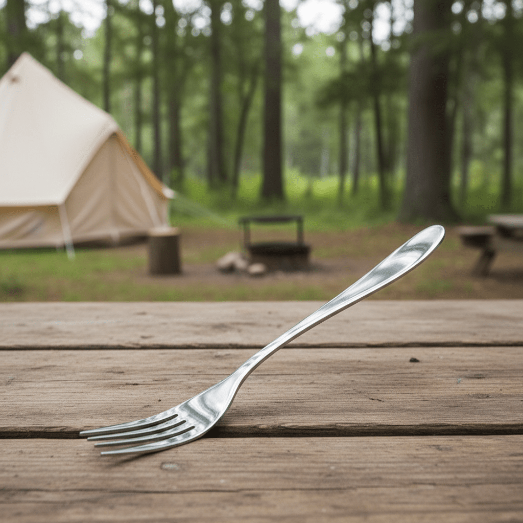 TrailNova Ultralight Titanium Cutlery Set for Camping and Trekking