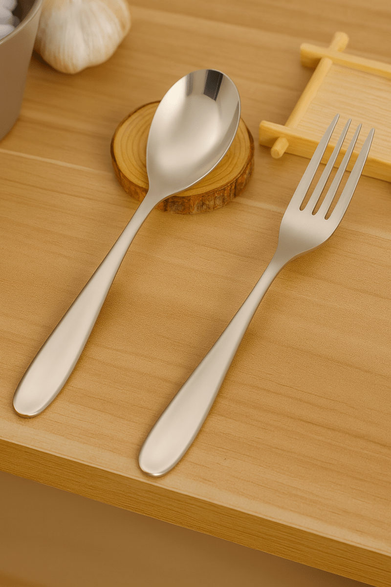 TrailNova Ultralight Titanium Cutlery Set for Camping and Trekking