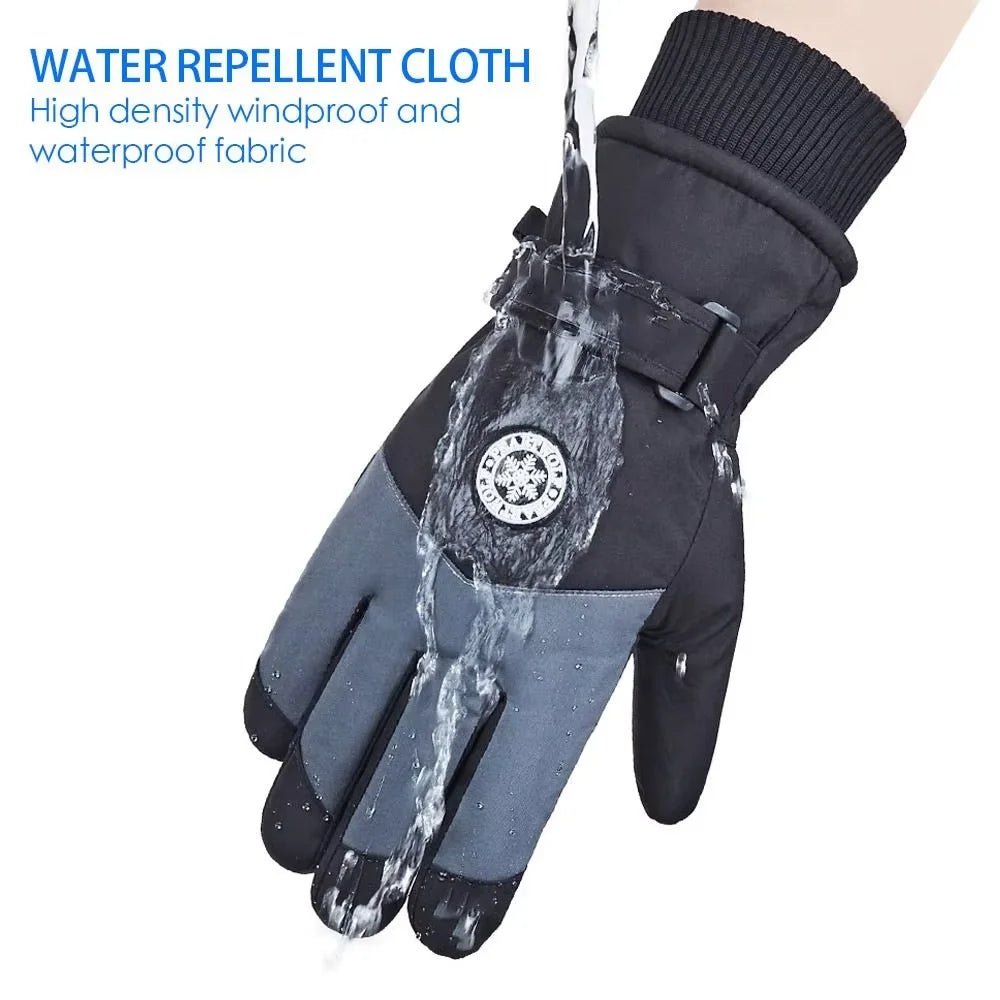 Frosttrail Thermal Winter Ski Gloves Waterproof Non Slip Touchscreen Compatible