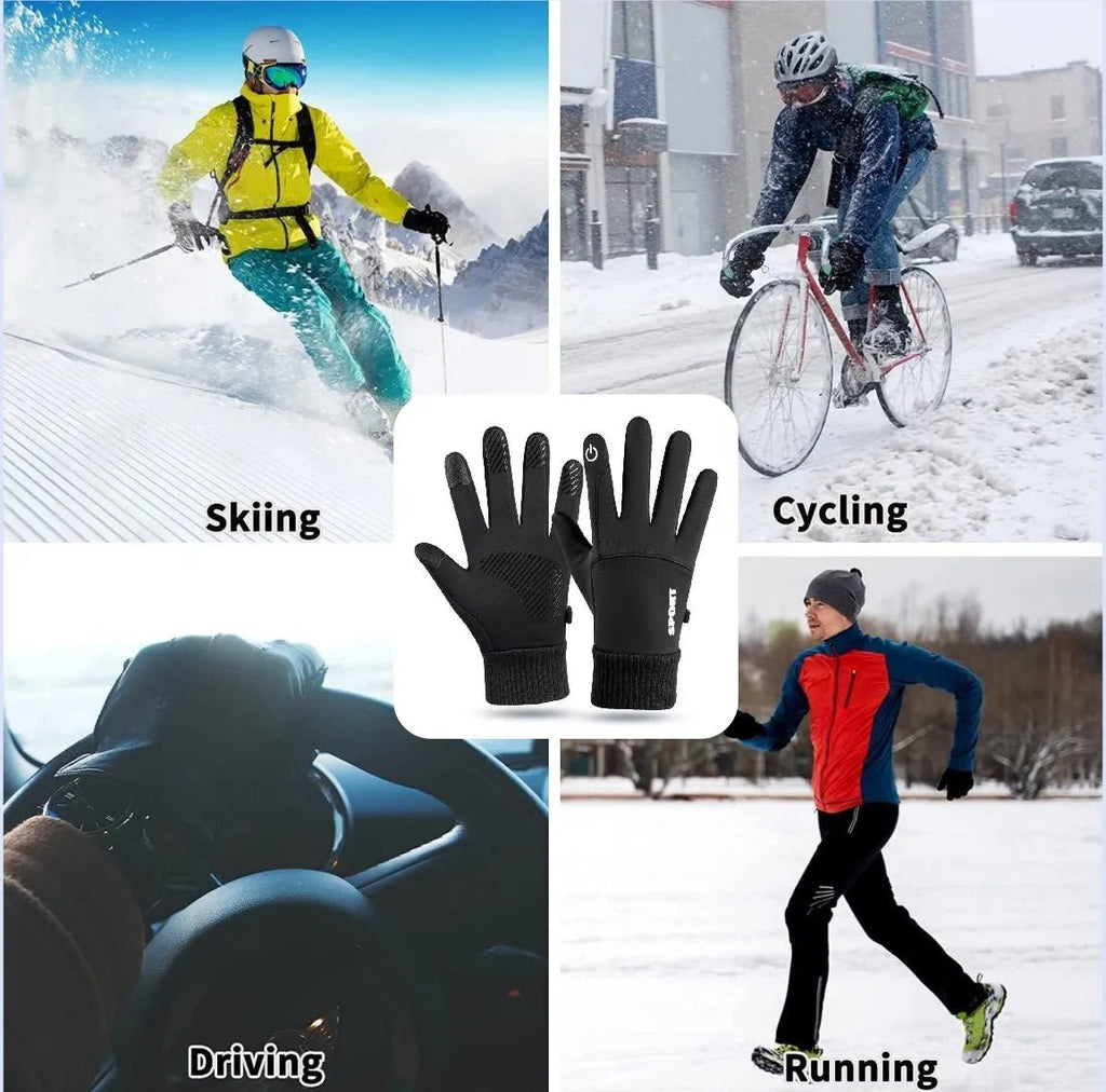 FrostGuard Thermal Touchscreen Gloves With Water Protection And Grip
