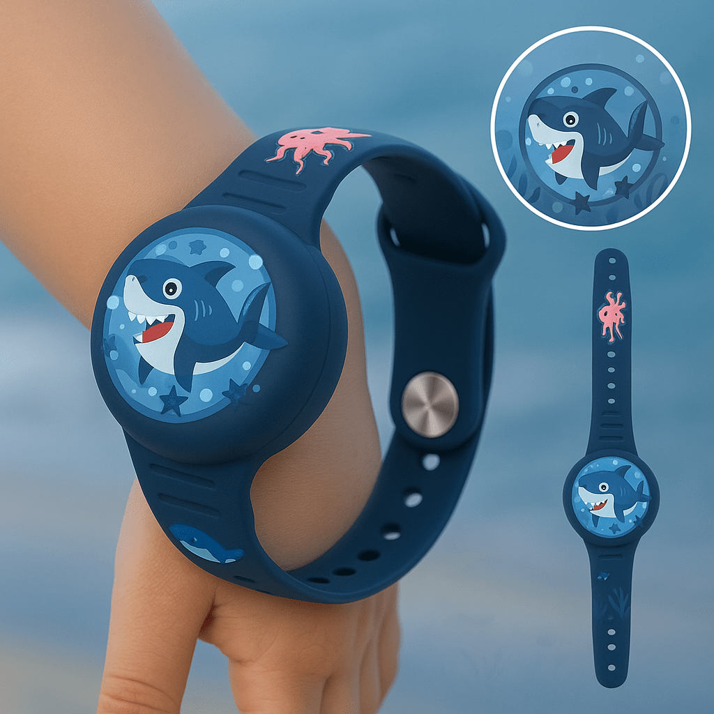 BrightWrist Farverigt GPS-armbånd til børn med justerbar rem