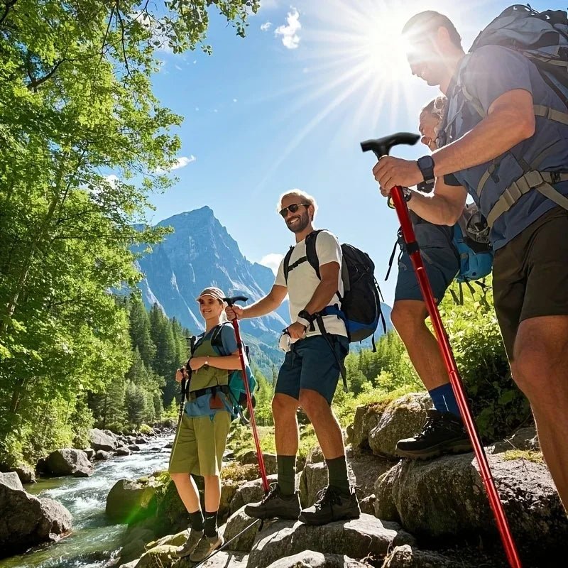 AeroStride teleskopická skládací hůl pro lehkou stabilitu