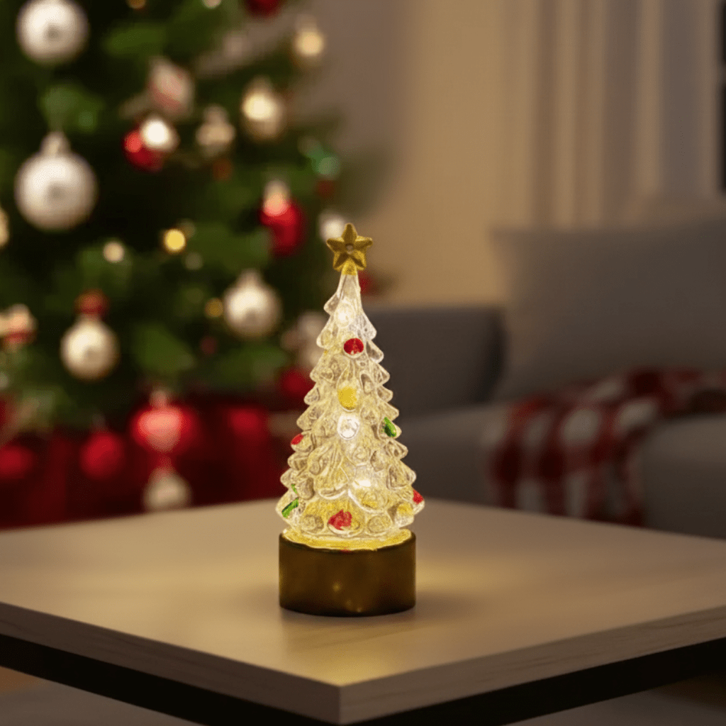 HollyNook festliche Weihnachtsbaum-Tisch- und Nachttischlampe