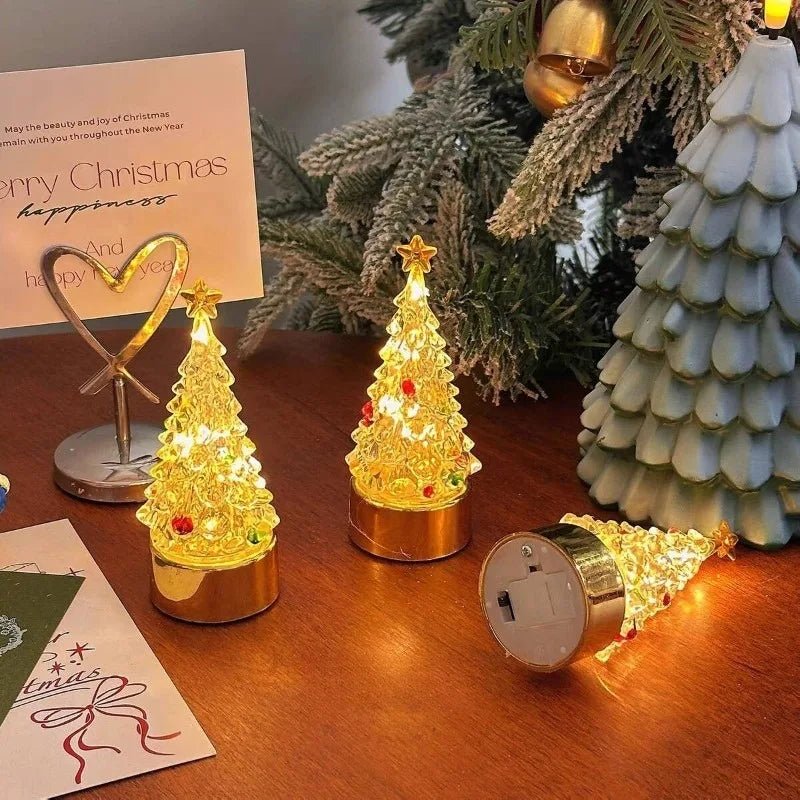 HollyNook festliche Weihnachtsbaum-Tisch- und Nachttischlampe