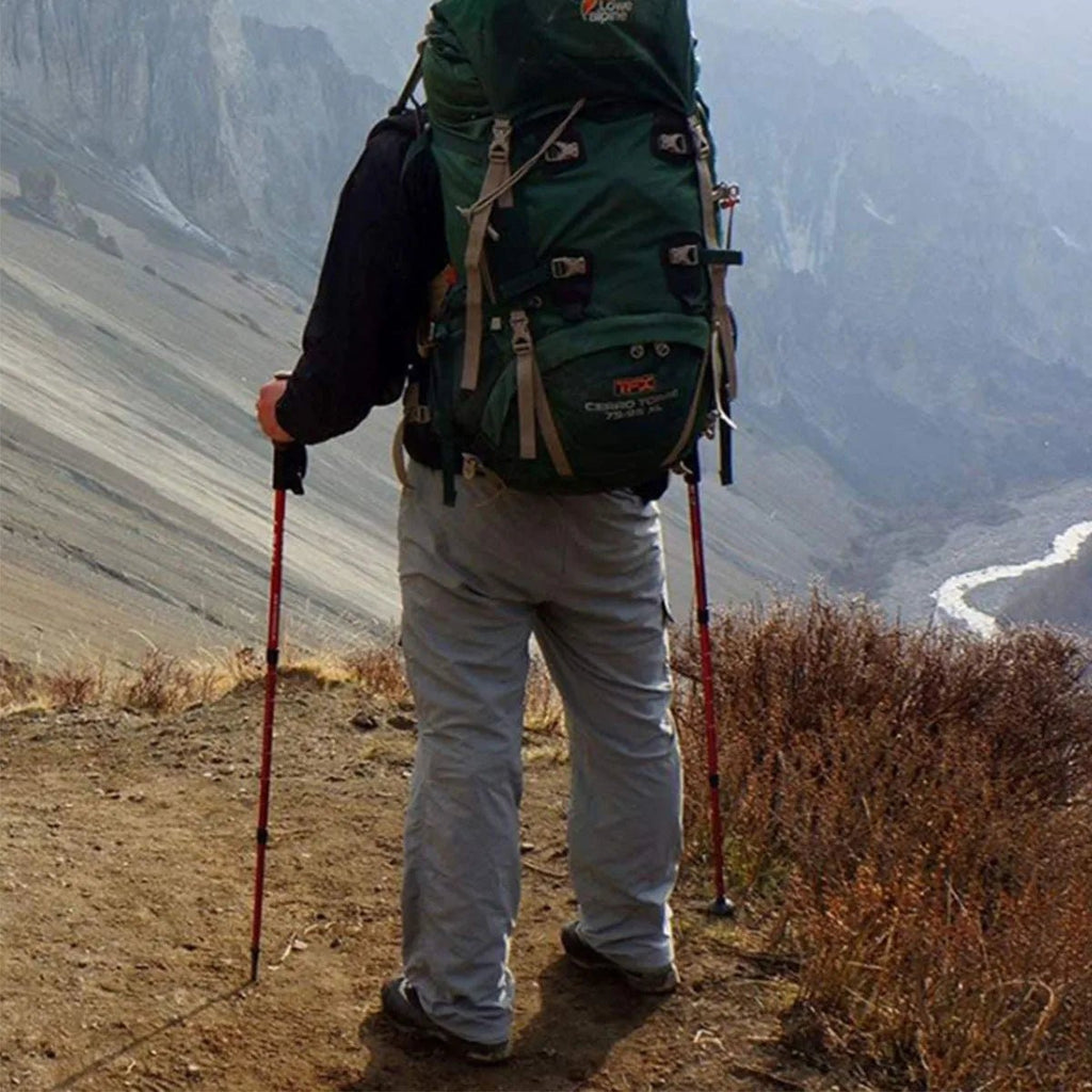 TrailGlide ultralehké nastavitelné trekové hole pro dlouhé trasy, hliníková slitina