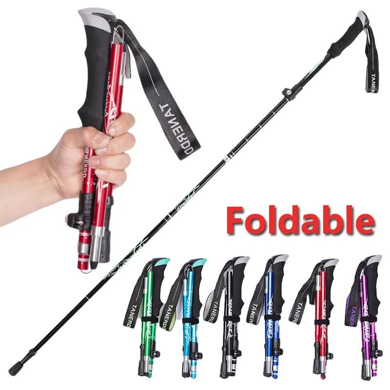 TrailNova Ultralight 5-Piece Telescopic Trekking Poles For Mountain Hiking