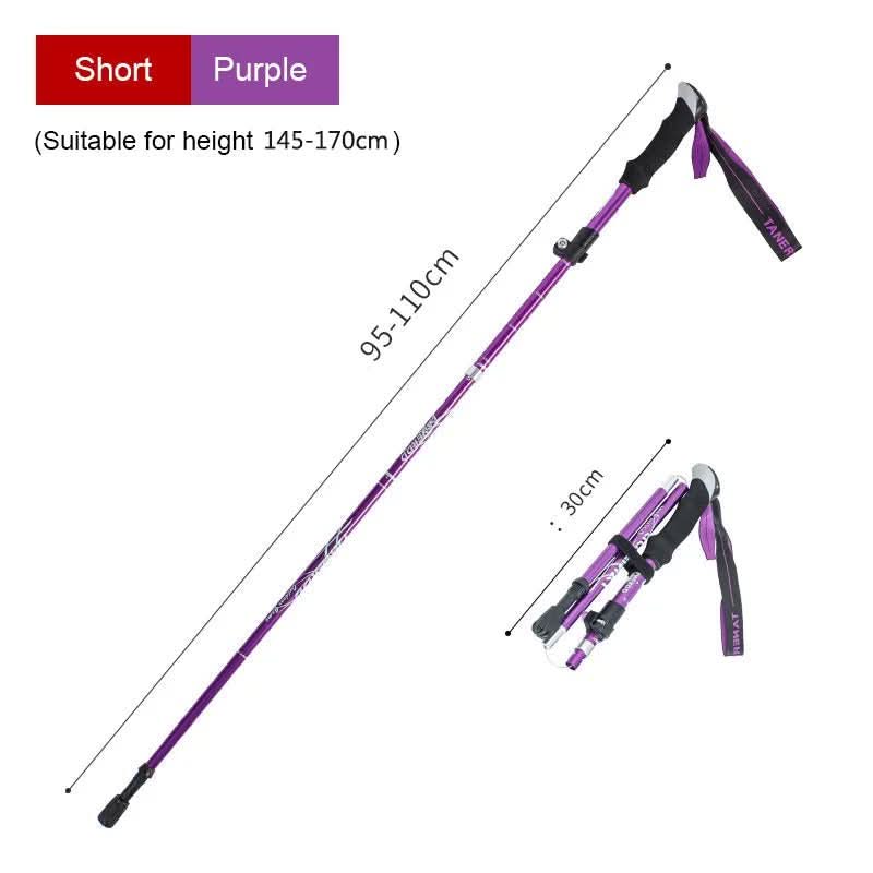 TrailNova Ultralight 5-Piece Telescopic Trekking Poles For Mountain Hiking