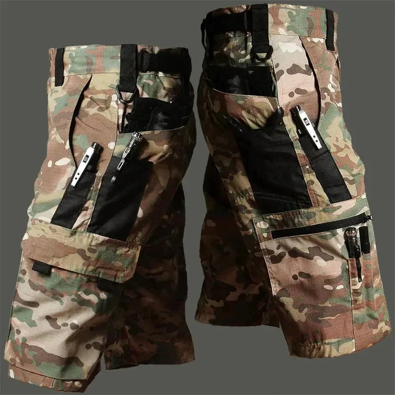 Bermudas de camuflaje resistentes para aventura y uso diario
