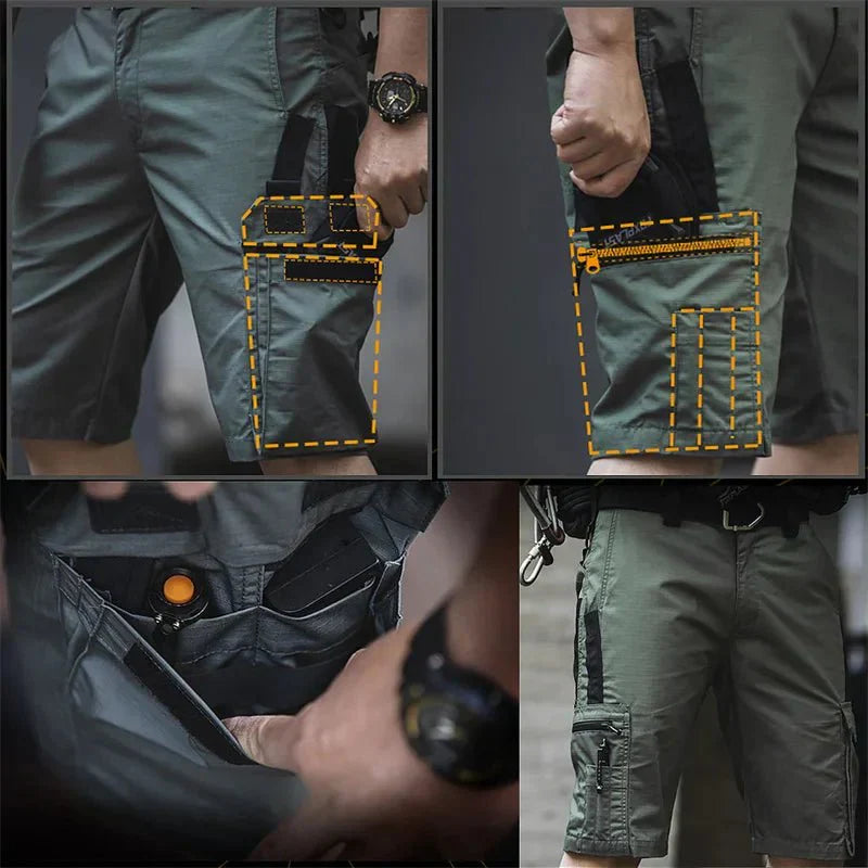 Bermudas de camuflaje resistentes para aventura y uso diario