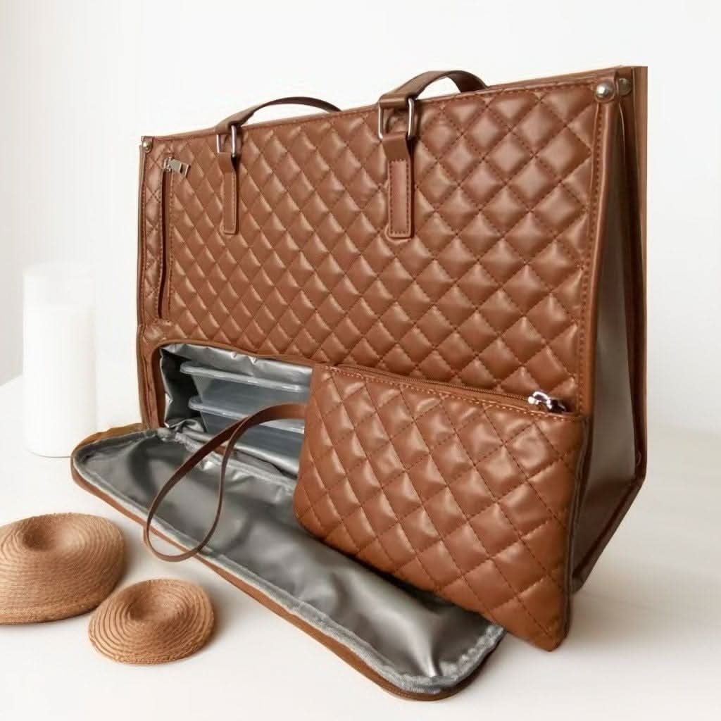 LuxeCarry Duo 2 In 1 Elegant Shopping Bag With Insulated Compartment And Large Space