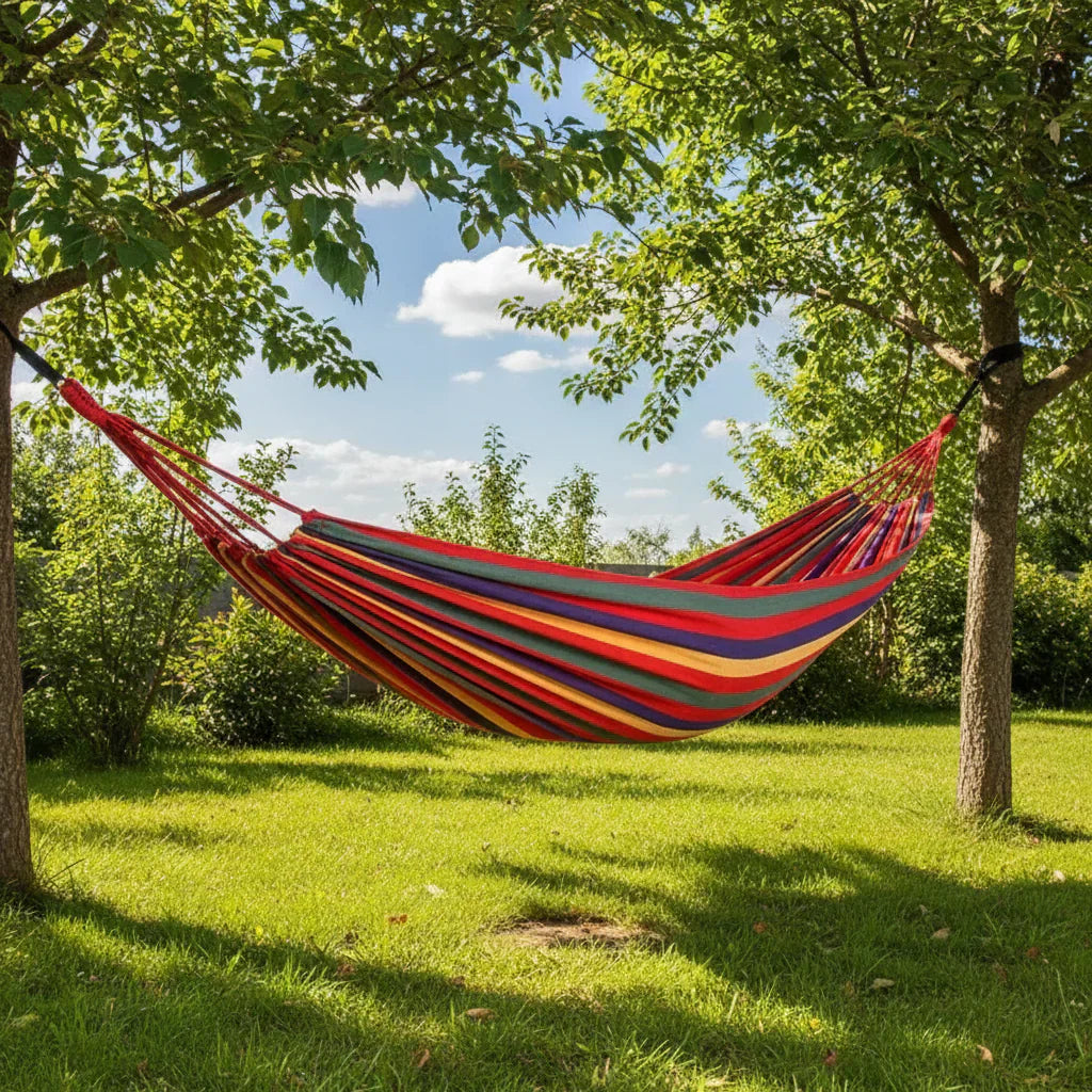LumaHammock Přenosné plátěné závěsné křeslo pro vnitřní i venkovní použití
