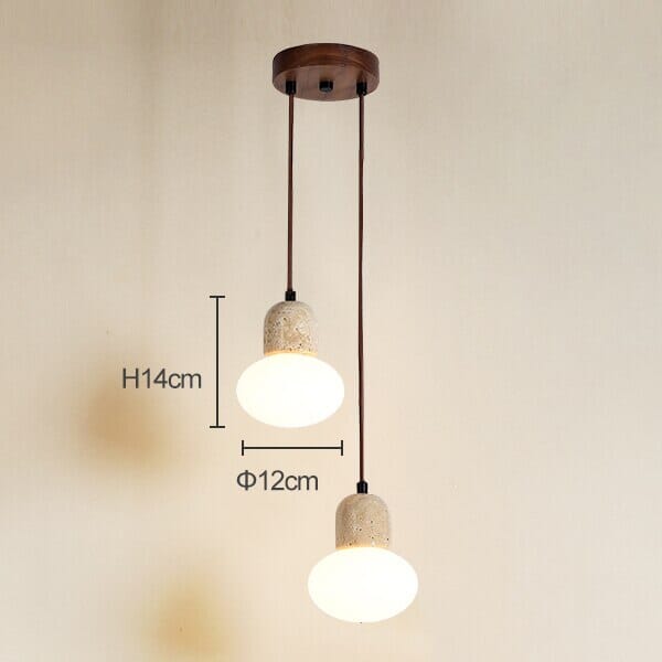 Solena Travertine Pendant Lights For Modern Interiors