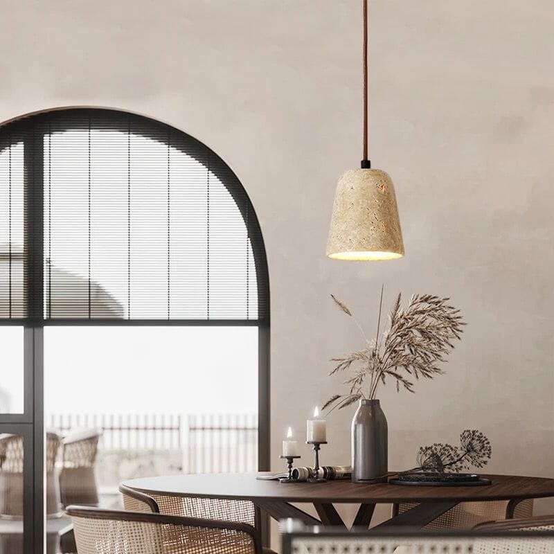 Solena Travertine Pendant Lights For Modern Interiors
