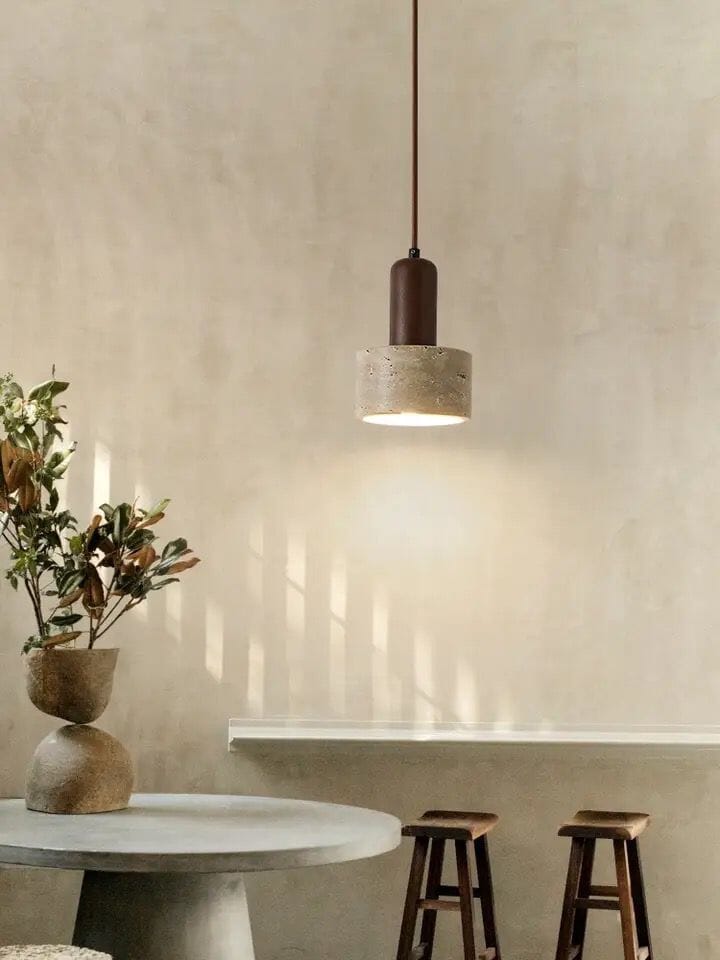 Solena Travertine Pendant Lights For Modern Interiors