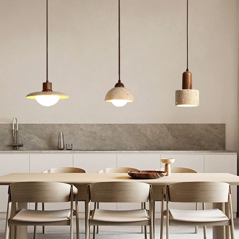 Solena Travertine Pendant Lights For Modern Interiors