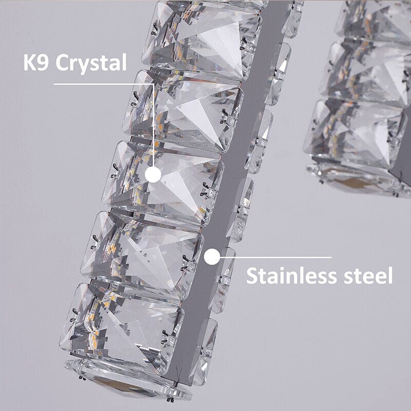 Lumina cylinder krystal LED lysekrone til stuer