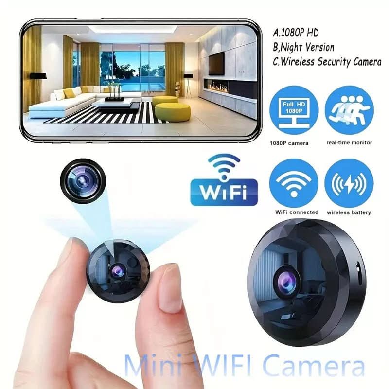 NovaMini Magnetic WiFi Security Camera 1080P HD Night Vision And Motion Detector