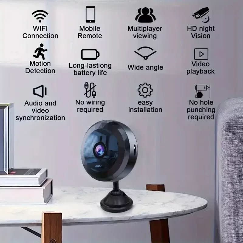 NovaMini Magnetic WiFi Security Camera 1080P HD Night Vision And Motion Detector