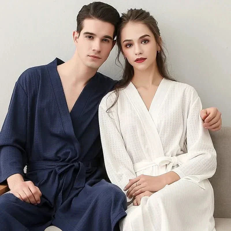 CloudWeave Unisex Waffle Bathrobe Made From 100 Percent Cotton
