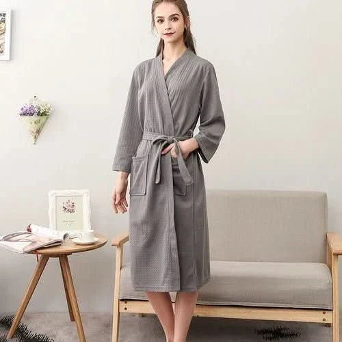 CloudWeave Unisex Waffle Bathrobe Made From 100 Percent Cotton