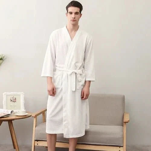 CloudWeave Unisex Waffle Bathrobe Made From 100 Percent Cotton