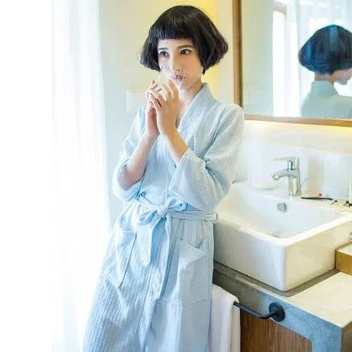 CloudWeave Unisex Waffle Bathrobe Made From 100 Percent Cotton