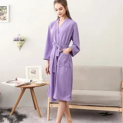 CloudWeave Unisex Waffle Bathrobe Made From 100 Percent Cotton