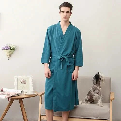 CloudWeave Unisex Waffle Bathrobe Made From 100 Percent Cotton