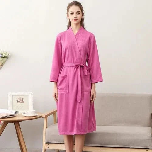 CloudWeave Unisex Waffle Bathrobe Made From 100 Percent Cotton