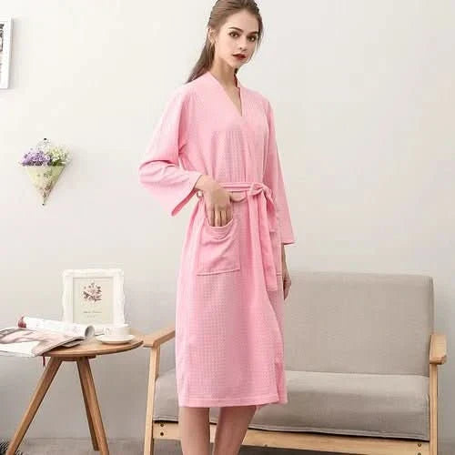 CloudWeave Unisex Waffle Bathrobe Made From 100 Percent Cotton